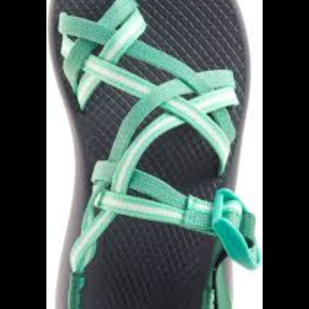 Chaco ZX/2 Classic sandals size womens 9 gray and turquoise - Picture 7 of 7